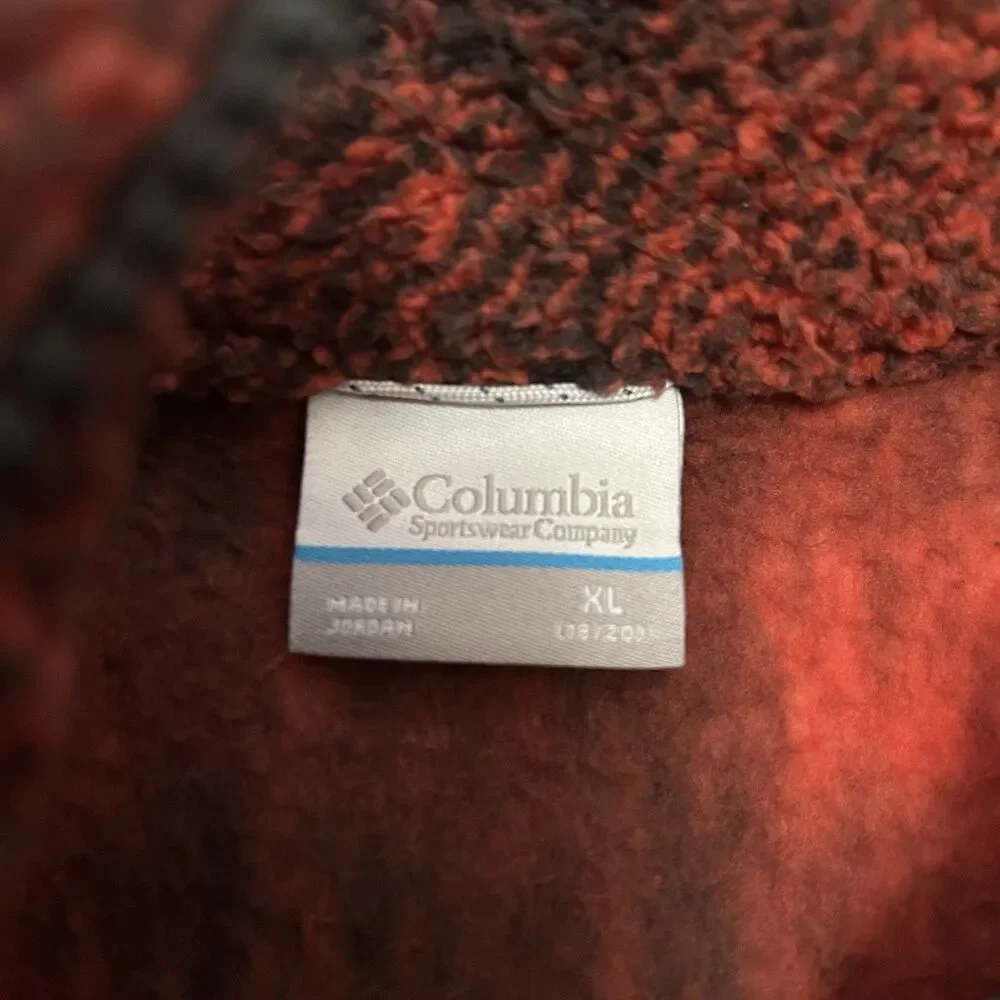 Columbia Rugged Ridge II Sherpa Buffalo Plaid Youth XL Cozy NWT